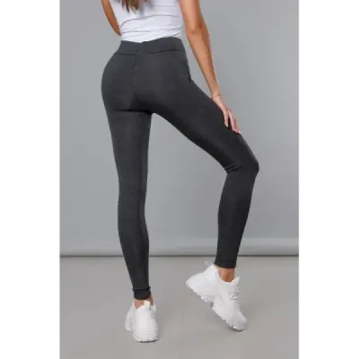 Hrubé dámské bavlněné legíny MODA1002 tmavě šedé