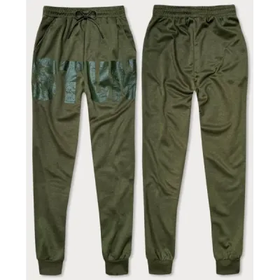 Pánské tepláky MODA191 khaki
