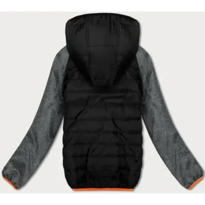 Dámská lehká sportovní bunda MODA913 černo-grafitová