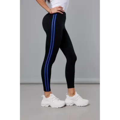 Dámské sportovní legíny MODA1052 černo-tmavě modré