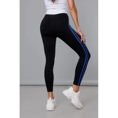 Dámské sportovní legíny MODA1052 černo-tmavě modré