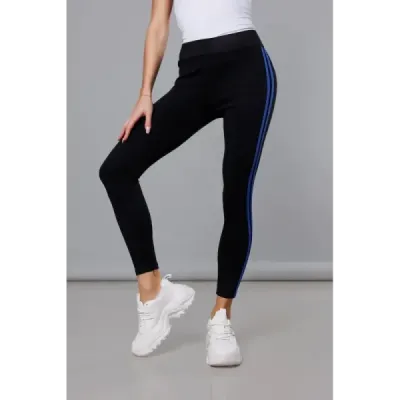 Dámské sportovní legíny MODA1052 černo-tmavě modré