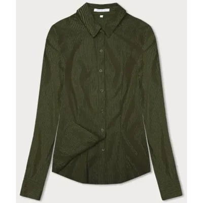 Dámská košile se stříbrnými pásky MODA0111 khaki