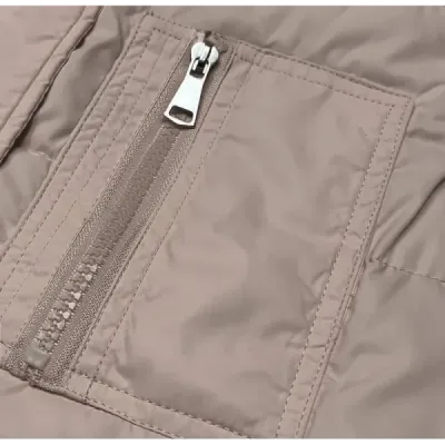 Dámská oboustranná vesta MODA383 béžová
