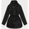 Dámská jeansová bunda oversize MODA958 černá