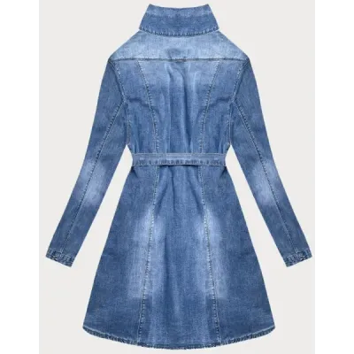 Dámská tunika s páskem MODA7050 modrá
