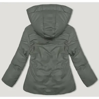 Dámská volnější zimní bunda MODA3185 zelená