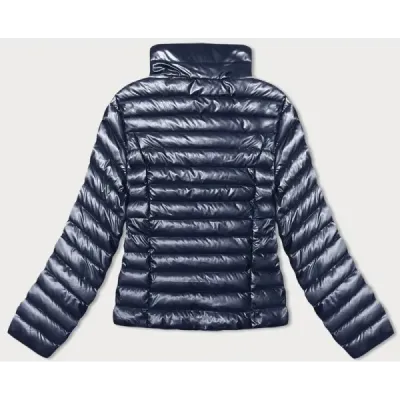 Prošívaná dámská přechodná bunda MODA9110 tmavě modrá