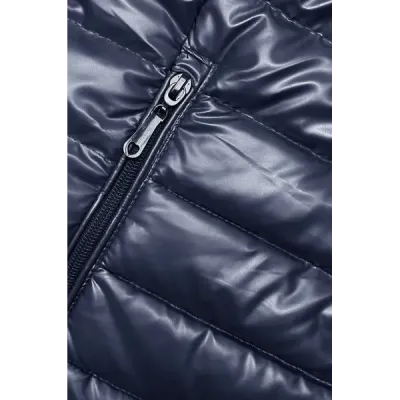 Prošívaná dámská přechodná bunda MODA9110 tmavě modrá