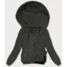 Krátká dámská bunda MODA9083 army