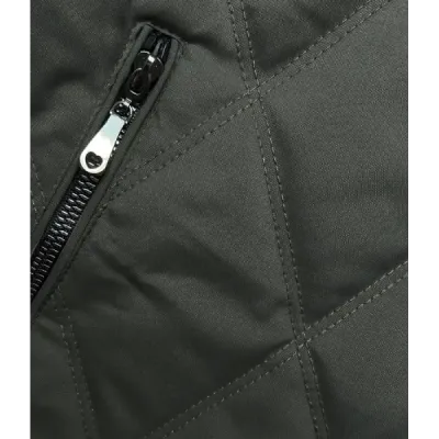 Prošívaná dámská přechodná bunda MODA9085 army