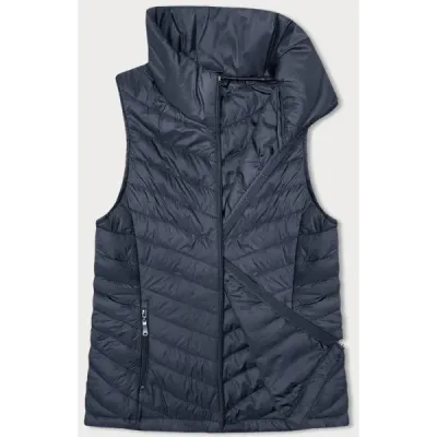 Tenká dámská vesta MODA9063 tmavě modrá