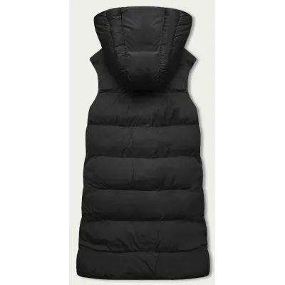 Oboustranná dámská vesta oversize MODA724 černá