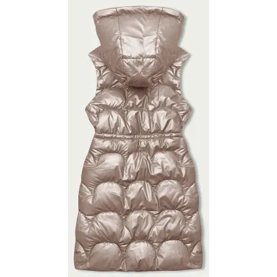Dámská vesta s kapucí MODA8172 růžová