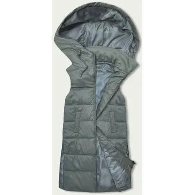 Dámská vesta s kapucí MODA8212 khaki