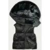 Dámská vesta s kapucí MODA8156 černá
