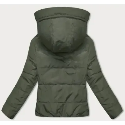 Oboustranná přechodná bunda s kapucí MODA8181 khaki-béžová