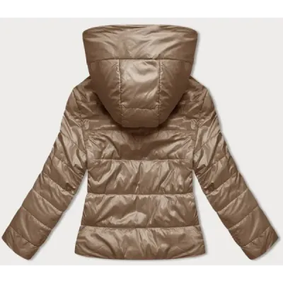 Dámská podzimní bunda MODA8187 karamelová