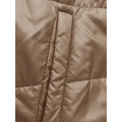 Dámská podzimní bunda MODA8187 karamelová