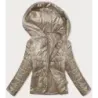 Prošívaná dámská bunda MODA8185 béžová