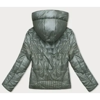 Prošívaná dámská bunda MODA8185 khaki