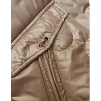 Prošívaná dámská bunda MODA8185 karamelová