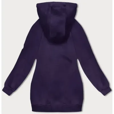 Dlouha dámská mikina MODA332A fialova
