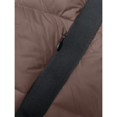Prošívaná dámská zimní bunda MODA896 camel Prošívaná dámská zimní bunda MODA896 camel