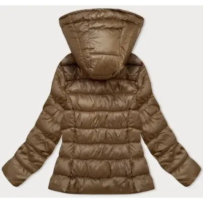 Prošívaná dámská zimní bunda MODA2075 hnědá