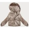 Krátká dámská podzimní bunda MODA8216 béžová