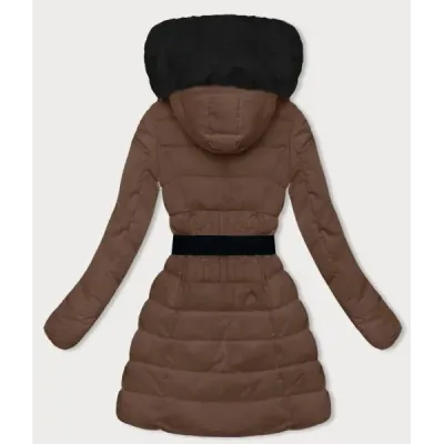 Dámská zimní bunda MODA007 hnědá