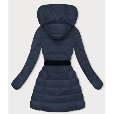 Dámská zimní bunda MODA007 tmavě modrá