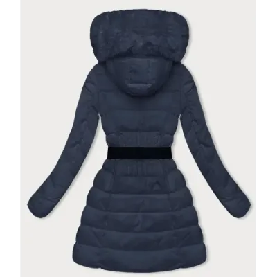 Dámská zimní bunda MODA007 tmavě modrá