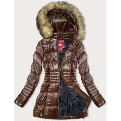 Dámská bunda MODA052 hnědá