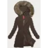 Dámská zimní bunda MODA3032 hnědá