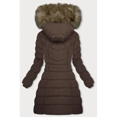 Dámská zimní bunda MODA3032 hnědá
