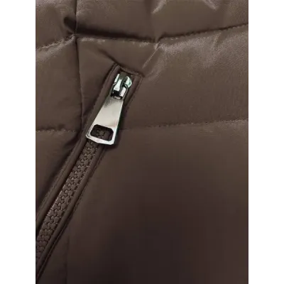 Dámská zimní bunda MODA3032 hnědá