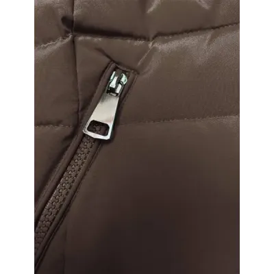 Dámská zimní bunda MODA3032 hnědá