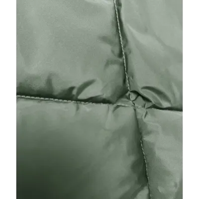 Dámská zimní bunda s límcem MODA3021 khaki