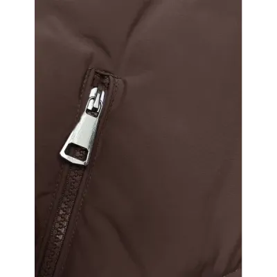 Dámská zimní bunda s kapucí MODA3015 hnědá