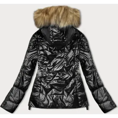 Dámská zimní bunda s kapucí MODA3196 černá