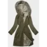 Dámská zimní bunda MODA3180 army