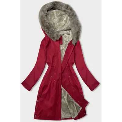 Dámská zimní bunda MODA3180 červená