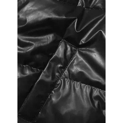 Krátká dámská zimní bunda oversize MODA3193 černá