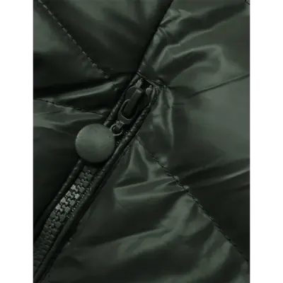 Dámská zimní bunda MODA3139 tmavě zelená
