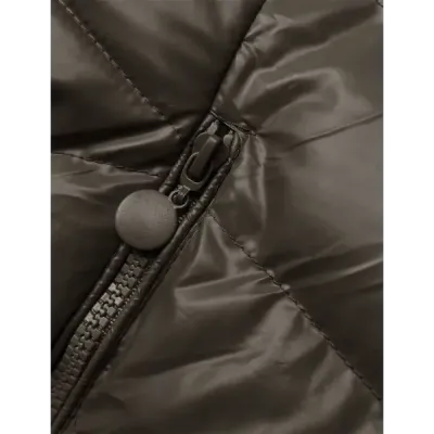 Dámská zimní bunda MODA3139 hnědá
