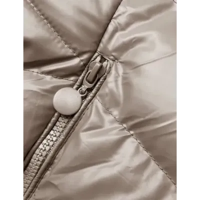 Dámská zimní bunda MODA3139 béžová