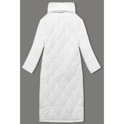 Dámský kabát oversize MODA3177 bílý
