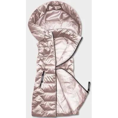 Dámská vesta MODA8107 perlově růžová
