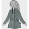 Dámská mikina MODA312A šedozelena